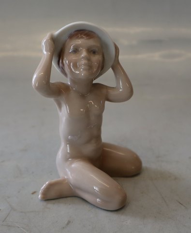 Lyngby Porcelain Boy with hat 11 cm