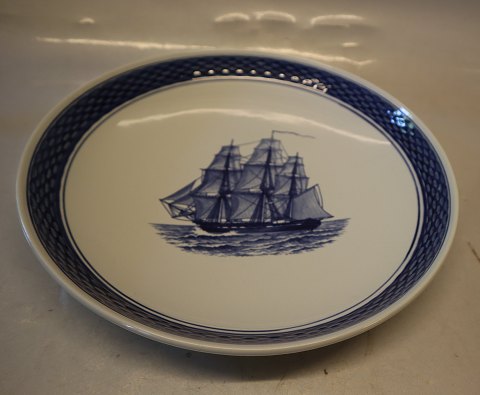 0936-46 Round cake dish 25 cm Aluminia Faience Tranquebar Navy # 46